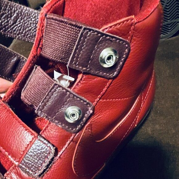 NEW NIKE BLAZER AC HIGH PREMIUM LEATHER STRAP Rust Red MENS 9.5 428926-600 - Picture 9 of 11